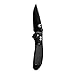 Benchmade - Griptilian 551 Folding Knife, Plain Drop-Point, Coated Finish, Black Handle