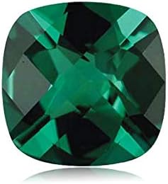 Mysticdrop 人工エメラルド クッション a品質 新着 5mm 10mm チェッカー型