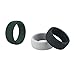 (Price/6 Pcs) GOGO Premium Man's Silicone Wedding Rings - 8.7mm Wide(2mm Thick) - Comfortable Smooth Edge