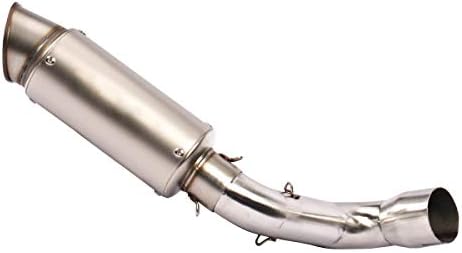 ZAIXU Motorcycle Exhaust System Motorbike Middle Connect Link Pipe Tailpipe Slip-on For CBR1000RR CBR 1000 RR 2008-2016 (European Version-60mm) Muffler Titanium Color