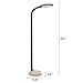 Lavish Home Adjustable Floor Lamp with Bendable Neck - Full Spectrum Natural Sunlight Standing Lamp for Bedroom and Living Room for Reading, Craft, and Esthetician Light (Light Woodgrain)