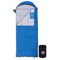 Tough Outdoors Kids Sleeping Bag for Girls, Boys, Youth & Teens - Perfect for Warm & Cool Weather Camping, Children