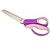 NEJLSD Pinking Shears for Fabric Scalloped 5mm, Stainless Dressmaking Sewing Scissors Steel Handled Professional Zig Zag Fabric Craft Scissors 9.3 inch (Purple)