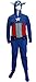Captain America Mens Blue Union Suit