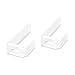 Rubbermaid Partition Hangers, Letter/Legal/A4, Set of 2, Clear (18350)