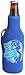 Hat Trick Openers Bottle Cooly Combo with Attached Hook Line and Sinker Logo, Blue Neoprene