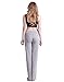 HDE Women's Fold Over Waist Yoga Lounge Pants Flare Leg Workout Leggings (Heather Gray, Small)