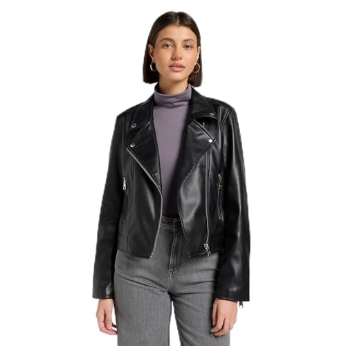 LEE - Giacca Donna - VestibilitĂ Regular - Moto Jacket - Nero