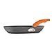 Rachael Ray Brights Hard Anodized Nonstick Frying Pan / Fry Pan / Hard Anodized Skillet - 12.5 Inch, Gray with Orange Handles