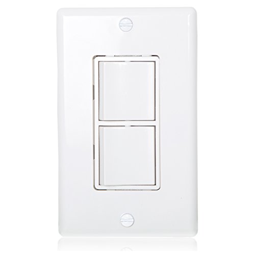 image for Maxxima AC Combination Switch White Wall Plates Included Duplex Rocker