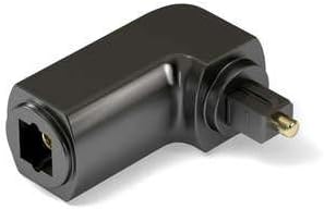 C2G Velocity 90 degree Angle TOSLINK Port Saver Adapter, Black - Image 3