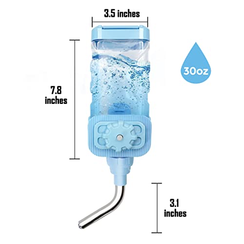 Vannon Top Fill Small Animal Water Bottles for Crate No Drip BPA Free Water Dispenser for Rabbit