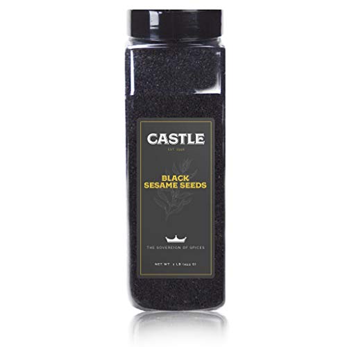 Castle Foods | BLACK SESAME SEEDS, 16 oz Premium Restaurant Quality