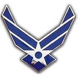 Metal Lapel Pin - US Air Force Pin & Emblem - US Air Force Wings II Logo 3/4