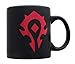 20oz OFFICIAL World of Warcraft HORDE GLOSS MATTE Black colored Ceramic Coffee Mug Novelty GIFT
