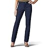 Lee Women's Wrinkle Free Relaxed Fit Straight Leg Pant, Imperial Blue, 16