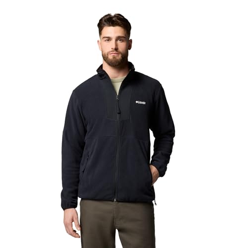 Columbia Mens Sequoia Grove Full Zip Fleece Jacket, Black, Medium