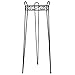CobraCo Canterbury 30-Inch Black Scroll Top Plant Stand SCBPS1030-B