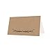 25 Rustic Kraft Tent Table Place Card For Wedding Thanksgiving Christmas Holiday Easter Catering Buffet Food Sign Paper Name Escort Card Folded Seat Assignment Setting Label Banquet Party Craft Event
