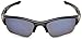 Oakley Men's OO9009 Flak Jacket XLJ Rectangular Sunglasses, Polished Black/Deep Blue Polarized, 63 mm