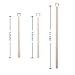 Whaline 3Pcs Silicone Waxing Spatula Black Gray Pink Reusable Makeup Spatula Last Drop Spatulas Non-Stick Kitchen Scraper Waxing Applicator Hair Removal Sticks for Bottle Can Salon Jar