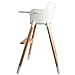 Asunflower Wooden High Chair Modern Adjustable Feeding Baby Highchairs Solution with Tray for Baby/Infants/Toddlers