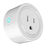 Wifi Smart Plug Compatible with Alexa, Mini Time Switch Wifi Outlet Socket Remote Control your Electronics from Smartphone or Tablet Anywhere, No Hub Required