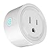Wifi Smart Plug Compatible with Alexa, Mini Time Switch Wifi Outlet Socket Remote Control your Electronics from Smartphone or Tablet Anywhere, No Hub Required
