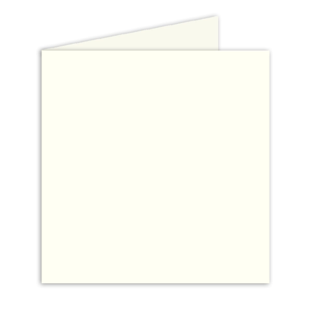 Square Folded Card – Natural White – 15 x 15 cm – Very Stable – Inkjet – Quality Brand: Neuser Colourful 25 Doppelkarten Natur-Weiß