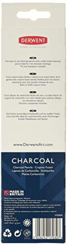 Derwent Charcoal Pencils 6 Count - Image 2