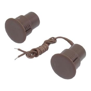 eDealMax empotrar magnético Reed Interruptor de seguridad de alarma Ventana de la puerta del Sensor de contacto