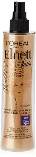L'Oréal Paris Lacca, Elnett Satin Spray Fijador Protector de Calor Liso, 170 ml