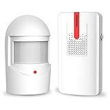 holahome Driveway Alarm Home Security - Wireless Long Range Driveway Sensor Waterproof Driveway Alert Security System Upgrade Motion Sensor Alarm Driveway Patrol for Home Yard Garage