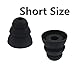 JNSA Triple Flange Noise Cancelling Ear gels Buds Ear Tips Compatible with S0NY, SENS0, Beat s Flex, Beat s X Earphones,Black PRO3FSM6P