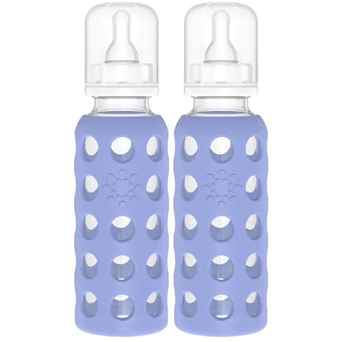 Lifefactory Glass Baby Bottles Silicone Protection