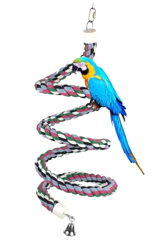 OSWINMART Long Cotton Rope Perch