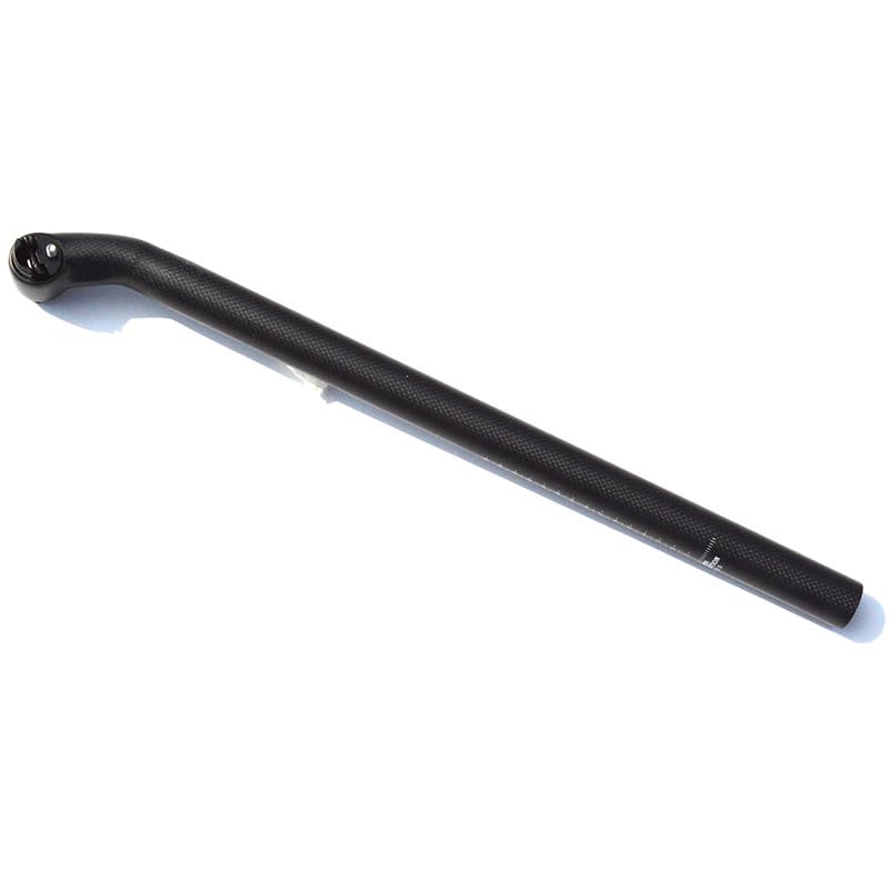 Extended Carbon Seatpost incl. pentaclip for Brompton (Black matt, 25mm offset)