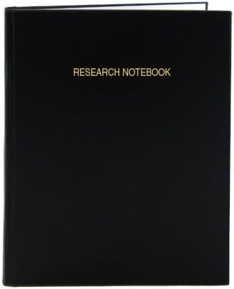 BookFactory Black Research Notebook - 168 Pages (.25" Grid Format), 8 7/8" x 11 1/4", Black Cover, Smyth Sewn Hardbound (LIRPE-168-LGR-A-LKT6)