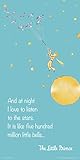 The Little Prince Flying Quote (Antoine de Saint-Exupery) Children's Kids Literary Literature Classic Book Cover Decorative Classroom Art Print (Unframed 12x24 Poster)