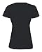 Fruit Of The Loom Women's Heavy Cotton HD V-Neck T-Shirt, BLACK, XL