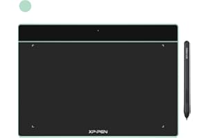 XP-PEN XPPen Deco Fun L Graphic Drawing Tablet 10x6 Inches Digital Drawing Pad Art Tablet with 8192 Levels of Pressure Battery-Free Stylus for Digital Drawing, Animation, Online Teaching(Green)