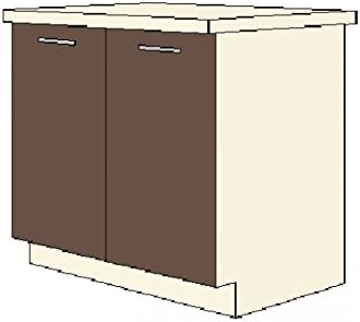 Kuchen Unterschrank 80 Cm Fur Das Modell Mary 240 Eiche Chamonix Hell Dunkel Amazon De Kuche Haushalt