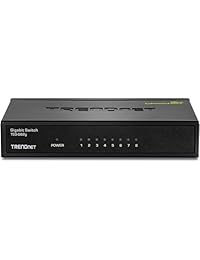 Carcasa de plástico interruptor Trendnet GREENnet de Unmanaged Gigabit escritorio, Negro, 1