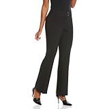 Rafaella Women's Curvy Gabardine Slim Leg Dress Pants - Stretch, Pull-On, 30" Inseam, Petite Sizes 4-14