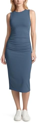 enza costa knit twist dress Enza Costa - Silk Knit Sleeveless Twist Midi Dress