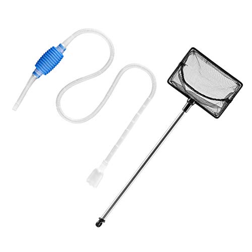 Fish Net for Fish Tank Cleaner Siphon Pump for Aquarium