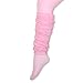 Wrapables Striped Ruching Colorful Baby Leg Warmers, Hot Pink