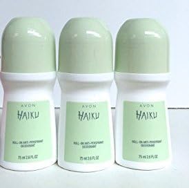 Avon Haiku Roll On Anti-Perspirant Deodorant 2.6 Oz Pack of 3