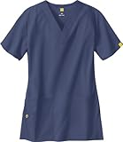 Origins by WonderWink Women's Bravo Lady Fit V-Neck Solid Scrub Top XXX-Large Navy