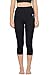 Delfin Women's Heat Maximizing Neoprene Workout Capri, Black, L